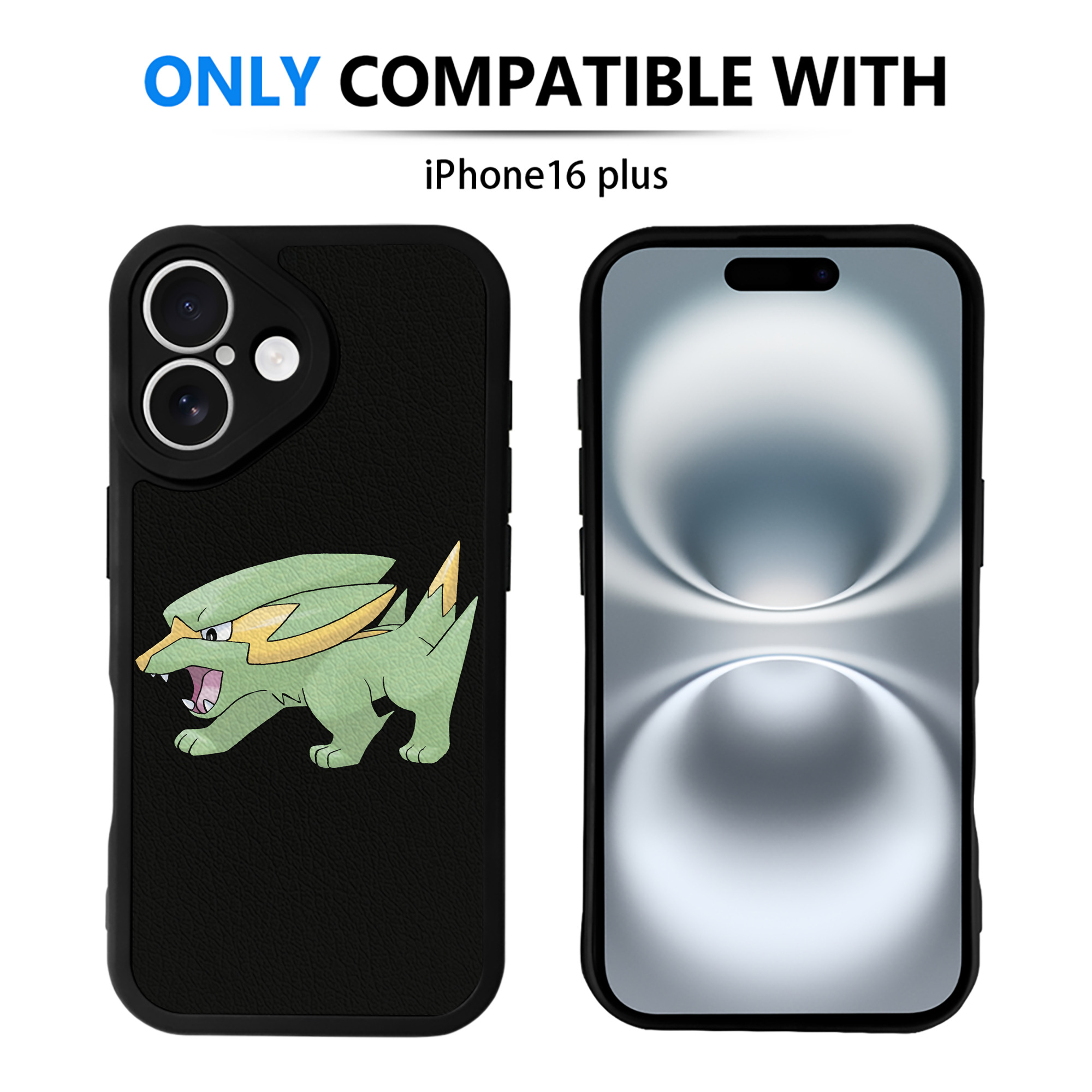 （画像用） ポケットモンスター Pokémon 【iPhone 16シリーズ対応】シリコンスマホケース（レザー調） 材質：シリコン